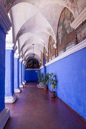the blue hall of Santa Catalina monastery
