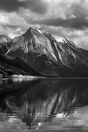Medicine Lake reflections, Jasper Natl Park