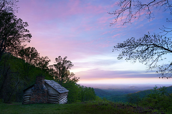 Sunrise at Trail Cabin