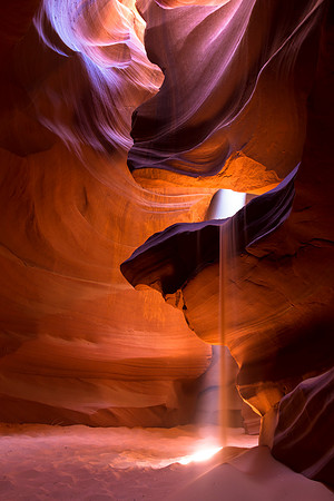 Light, Stone, and Sand in Upper Antelope Canyon, Page, AZ
