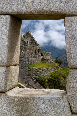 Machu Picchu through the window of the kings
