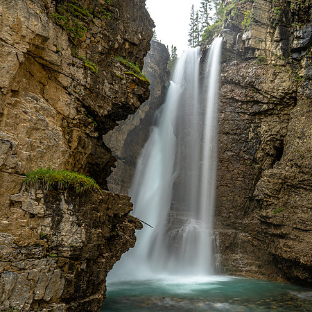 waterfall in Johnston Canyon, Banff Natl Park
