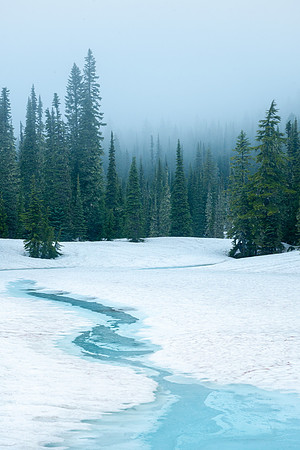 Frozen Reflection Lake