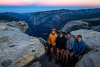 sunrise on the summit of Half Dome