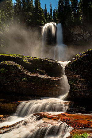Virginia Falls in Glacier National Park
