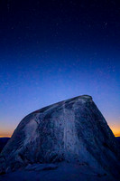 Half Dome in twilight