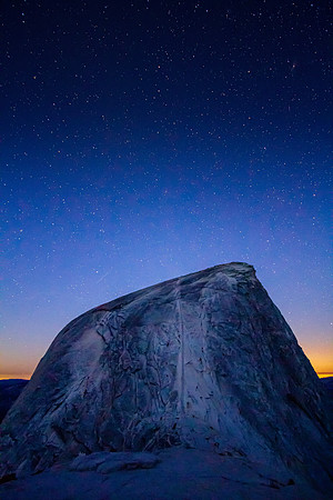 Half Dome in twilight