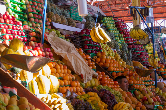 fresh fruits in Arequipa's central market